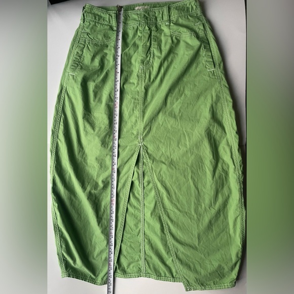 Anthropologie Pilcro Barrel Denim Midi Skirt green size 6 - Picture 8 of 10